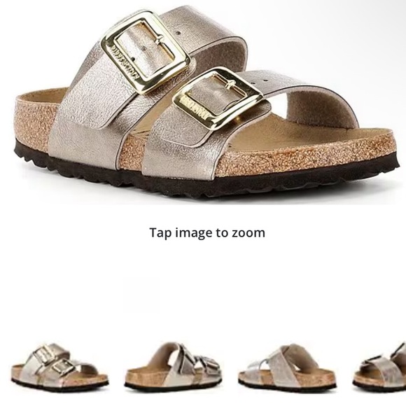Birkenstock Shoes - BIRKENSTOCK Sydney Cushion Sandals - Graceful Taupe